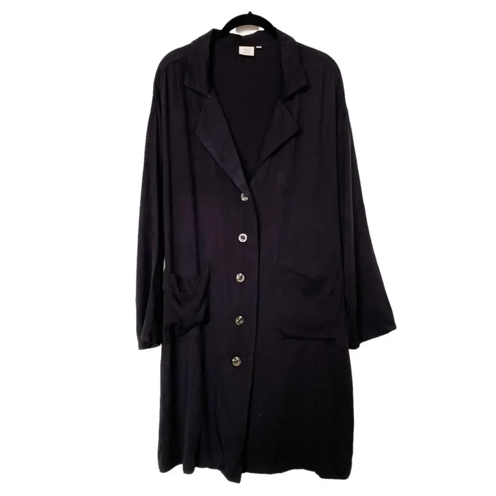 Good Luck Gem Lightweight Shirt Jacket Black Size Large